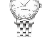 Mido Baroncelli III Automatic Diamonds White Dial Silver Steel Strap Watch For Women - M7600.4.66.1 Authentic Buy Shop Now