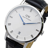 Daniel Wellington Dapper Reading Quartz White Dial Black Leather Strap Watch For Women - DW00100117 Authentic Buy Shop Now