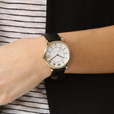 Marc Jacobs Roxy White Dial Black Leather Strap Watch for Women - MJ1532 Authentic Buy Shop Now