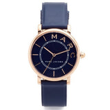 Marc Jacobs Roxy Navy Blue Dial Blue Leather Strap Watch for Women - MJ1534 Authentic Buy Shop Now