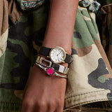 Marc Jacobs Roxy White Dial Black Leather Strap Watch for Women - MJ1537 Authentic Buy Shop Now