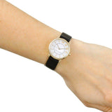 Marc Jacobs Roxy White Dial Black Leather Strap Watch for Women - MJ1537 Authentic Buy Shop Now