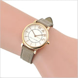 Marc Jacobs Roxy White Dial Light Brown Leather Strap Watch for Women - MJ1538 Authentic Buy Shop Now