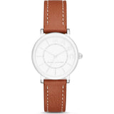 Marc Jacobs Roxy Silver Dial Brown Leather Strap Watch for Women - MJ1572 Authentic Buy Shop Now