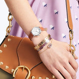 Marc Jacobs Roxy Silver Dial Brown Leather Strap Watch for Women - MJ1572 Authentic Buy Shop Now