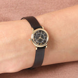 Marc Jacobs Roxy Black Dial Black Leather Strap Watch for Women - MJ1585 Authentic Buy Shop Now