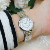Marc Jacobs Roxy White Dial Silver Steel Strap Watch for Women - MJ3521 Authentic Buy Shop Now