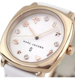 Marc Jacobs Mandy White Dial White Leather Strap Watch for Women - MJ8678 Authentic Buy Shop Now
