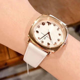 Marc Jacobs Mandy White Dial White Leather Strap Watch for Women - MJ8678 Authentic Buy Shop Now