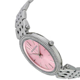 Michael Kors Darci Crystal Pink Dial Silver Stainless Steel Strap Watch for Women - MK3352 Authentic Buy Shop Now