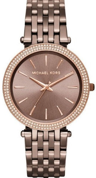 Michael Kors Darci Quartz Brown Dial Brown Steel Strap Watch For Women - MK3416 Authentic Buy Shop Now