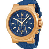 Michael Kors Dylan Blue Dial Blue Rubber Strap Watch for Men - MK8295 Authentic Buy Shop Now