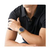 Michael Kors Everest Chronograph Blue Dial Two Tone Steel Strap Watch For Men - MK8978 Authentic Buy Shop Now