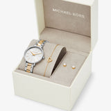 Michael Kors Pyper Quartz Silver Dial Two Tone Steel Strap Watch For Women - MK1041 Authentic Buy Shop Now