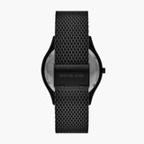 Michael Kors Runway Three-Hand Black Dial Black Mesh Strap Watch for Men - MK1085 Authentic Buy Shop Now