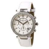 Michael Kors Parker White Dial White Leather Strap Watch for Women - MK2277 Authentic Buy Shop Now