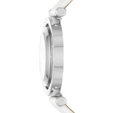 Michael Kors Averi Silver Dial White Leather Strap Watch for Women - MK2524 Authentic Buy Shop Now