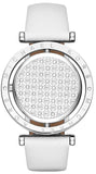Michael Kors Averi Silver Dial White Leather Strap Watch for Women - MK2524 Authentic Buy Shop Now