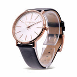 Michael Kors Pyper Quartz White Dial Black Leather Strap Watch For Women - MK2834 Authentic Buy Shop Now