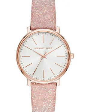 Michael Kors Pyper Quartz White Dial Pink Leather Strap Watch For Women - MK2859 Authentic Buy Shop Now
