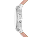 Michael Kors Camille Three-Hand Crystals White Dial Pink Leather Strap Watch for Women - MK2963 Authentic Buy Shop Now