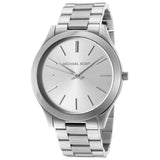 Michael Kors Slim Runway Silver Dial Silver Stainless Steel Strap Watch for Women - MK3178 Authentic Buy Shop Now