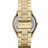Michael Kors Slim Runway Gold Dial Gold Stainless Steel Strap Watch for Women - MK3179 Authentic Buy Shop Now