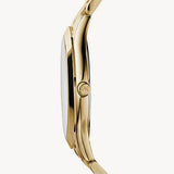Michael Kors Slim Runway Gold Dial Gold Stainless Steel Strap Watch for Women - MK3179 Authentic Buy Shop Now