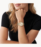 Michael Kors Darci Silver Dial Gold Stainless Steel Strap Watch for Women - MK3191 Authentic Buy Shop Now