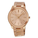 Michael Kors Slim Runway Rose Gold Dial Rose Gold Steel Strap Watch for Women - MK3197 Authentic Buy Shop Now