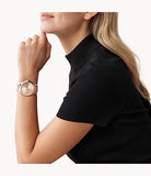 Michael Kors Slim Runway Rose Gold Dial Rose Gold Steel Strap Watch for Women - MK3197 Authentic Buy Shop Now