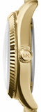 Michael Kors Lexington Quartz Pink Dial Gold Steel Strap Watch For Women - MK3270 Authentic Buy Shop Now