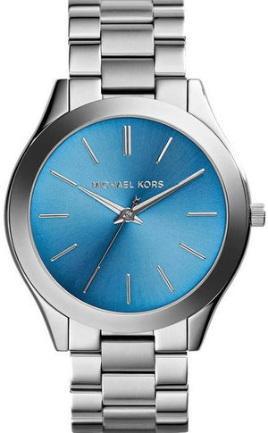 Michael Kors Runway Blue Dial Silver Steel Strap Watch for Women - MK3292 Authentic Buy Shop Now