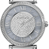 Michael Kors Caitlin Crystal Dial Silver Steel Strap Watch for Women - MK3331 Authentic Buy Shop Now