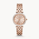 Michael Kors Darci Rose Gold Dial Rose Gold Stainless Steel Strap Watch for Women - MK3366 Authentic Buy Shop Now