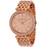 Michael Kors Darci Rose Gold Dial Steel Strap Watch for Women - MK3399 Authentic Buy Shop Now