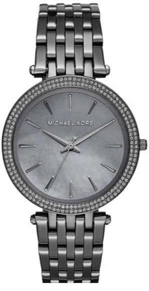 Michael Kors Darci Quartz Mother of Pearl Grey Dial Grey Steel Strap Watch For Women - MK3433 Authentic Buy Shop Now