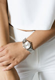 Michael Kors Mini Slim Runway Silver Dial Silver Steel Strap Watch for Women - MK3514 Authentic Buy Shop Now