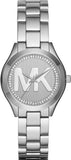 Michael Kors Mini Slim Runway Silver Dial Silver Steel Strap Watch for Women - MK3548 Authentic Buy Shop Now