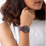 Michael Kors Darci Black Dial Purple Steel Strap Watch for Women - MK3554 Authentic Buy Shop Now