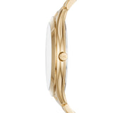 Michael Kors Slim Runway Gold Dial Gold Steel Strap Watch for Women - MK3590 Authentic Buy Shop Now