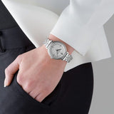Michael Kors Cinthia White Mother of Pearl Dial Silver Steel Strap Watch for Women for Women - MK3641 Authentic Buy Shop Now