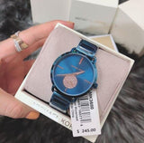 Michael Kors Portia Blue Dial Blue Stainless Steel Strap Watch for Women - MK3680 Authentic Buy Shop Now