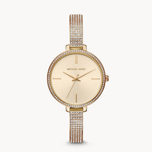 Michael Kors Jaryn Quartz Gold Dial Gold Steel Strap Watch For Women - MK3784 Authentic Buy Shop Now