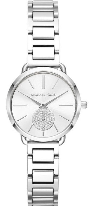 Michael Kors Portia Quartz Silver Dial Silver Steel Strap Watch For Women - MK3837 Authentic Buy Shop Now