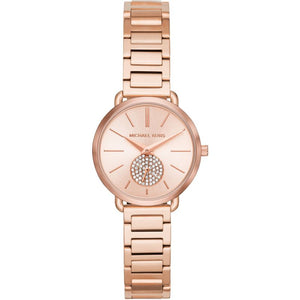 Michael Kors Portia Analog Quartz Rose Gold Dial Rose Gold Steel Strap Watch For Women - MK3839 Authentic Buy Shop Now