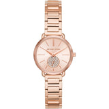 Michael Kors Portia Analog Quartz Rose Gold Dial Rose Gold Steel Strap Watch For Women - MK3839 Authentic Buy Shop Now