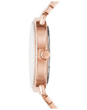 Michael Kors Noire Black Dial Rose Gold Steel Strap Watch for Women - MK3585 Authentic Buy Shop Now