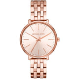 Michael Kors Pyper Three-Hand Rose Gold Dial Rose Gold Steel Strap Watch For Women - MK3897 Authentic Buy Shop Now