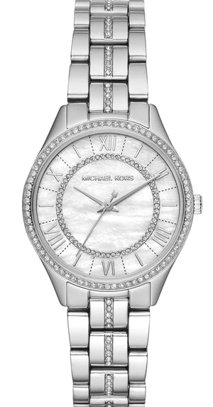 Michael Kors Lauryn Mother of Pearl Dial Silver Steel Strap Watch for Women - MK3900 Authentic Buy Shop Now